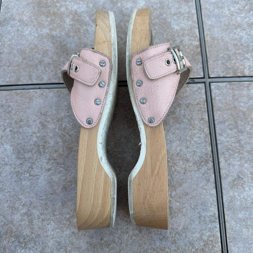 Burberry Classic Plaid Pink Clog Sandals - Picture 8 of 13